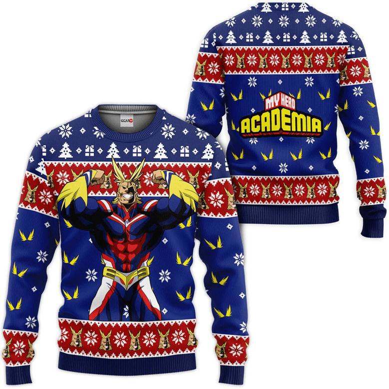 My Hero Academia All Might Custom Anime Ugly Christmas Sweater