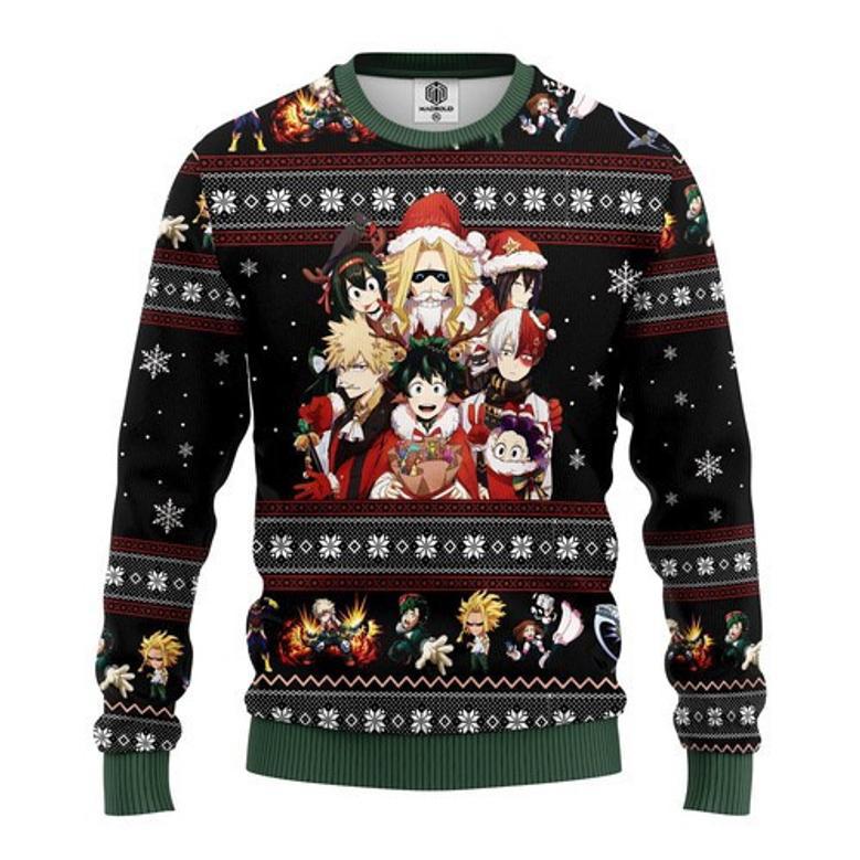 My Hero Academia Anime Christmas Ugly Christmas Sweater