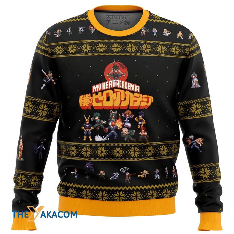 My Hero Academia Boku No Sprites Gift For Fan Anime Christmas Ugly Sweater