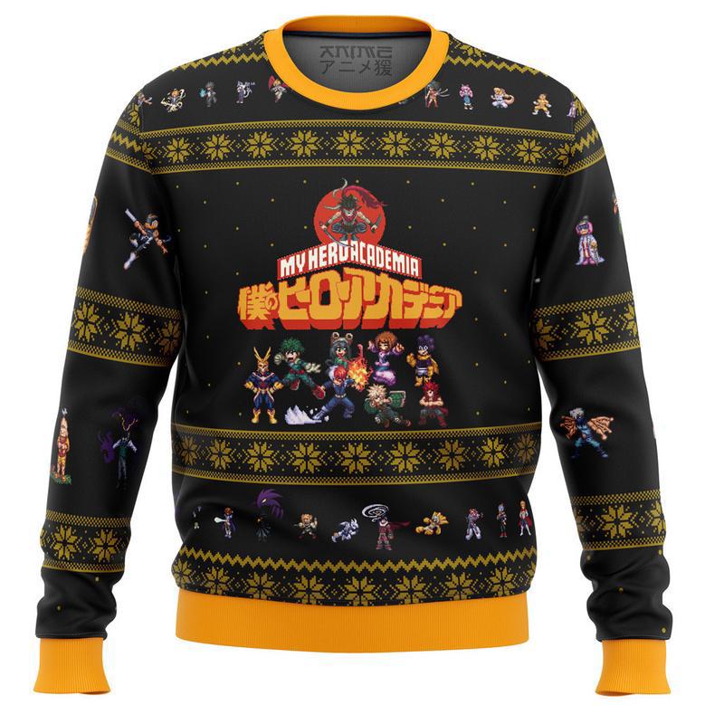 My Hero Academia Boku No Sprites Ugly Christmas Sweater