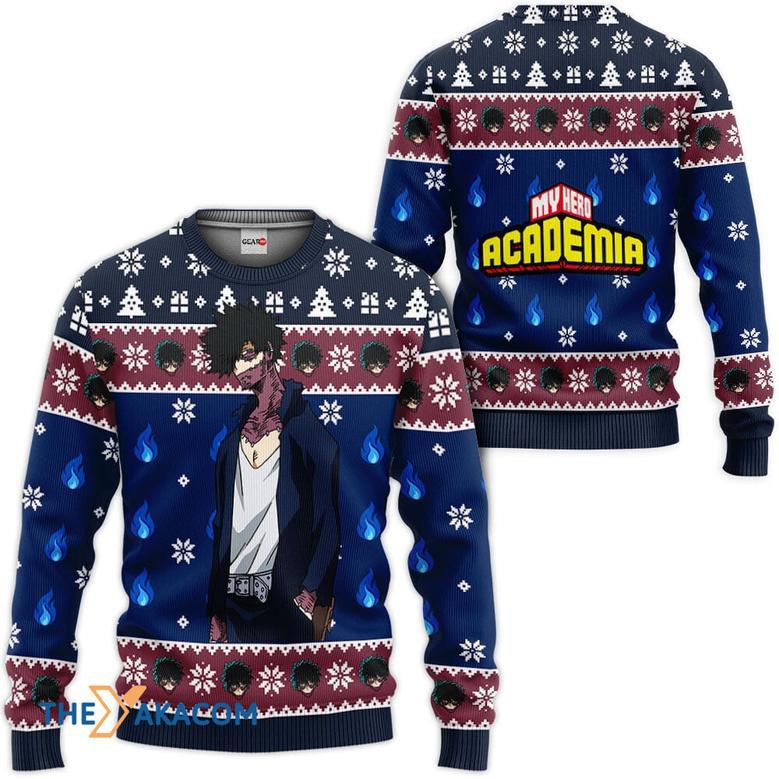 My Hero Academia Dabi Custom Gift For Fan Anime Christmas Ugly Sweater