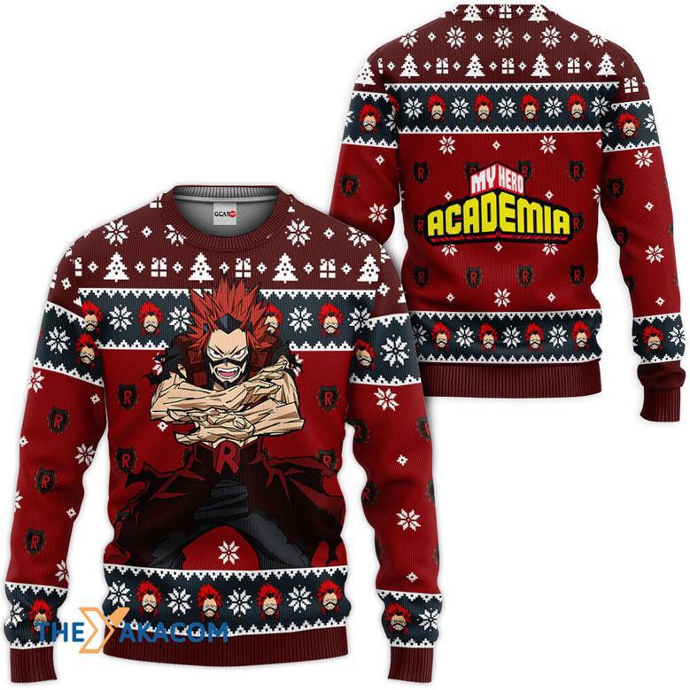 My Hero Academia Red Riot Custom Gift For Fan Anime Christmas Ugly Sweater