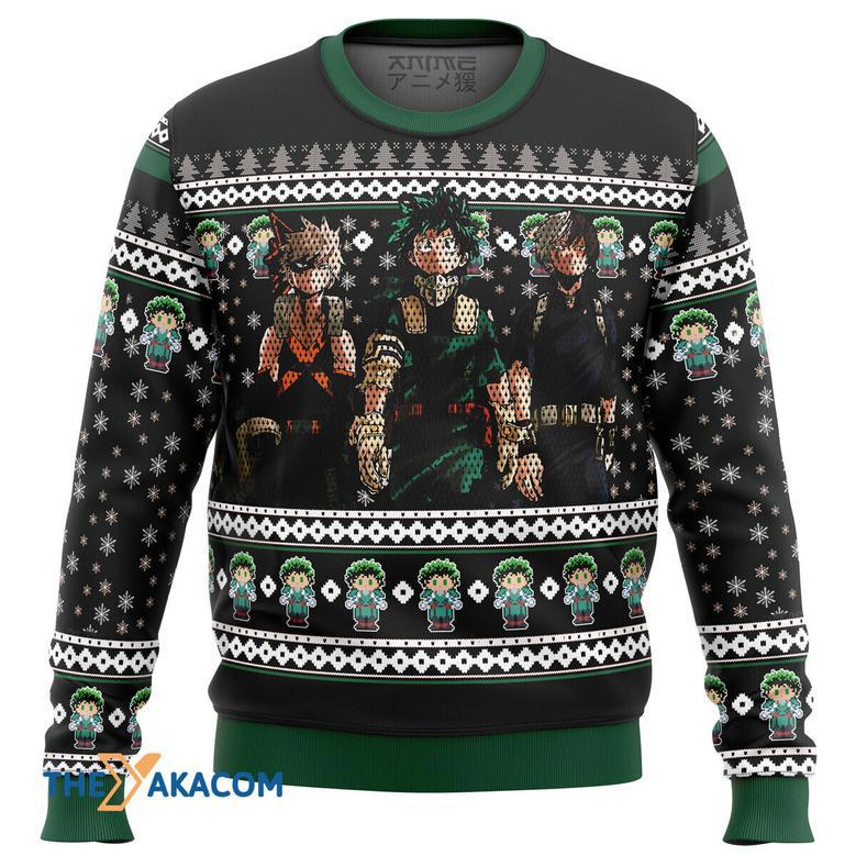 My Hero Academia top Gift For Fan Anime Christmas Ugly Sweater