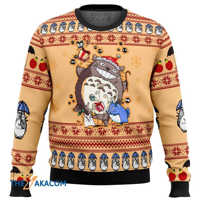 My Neighbor Totoro alt Gift For Fan Anime Christmas Ugly Sweater