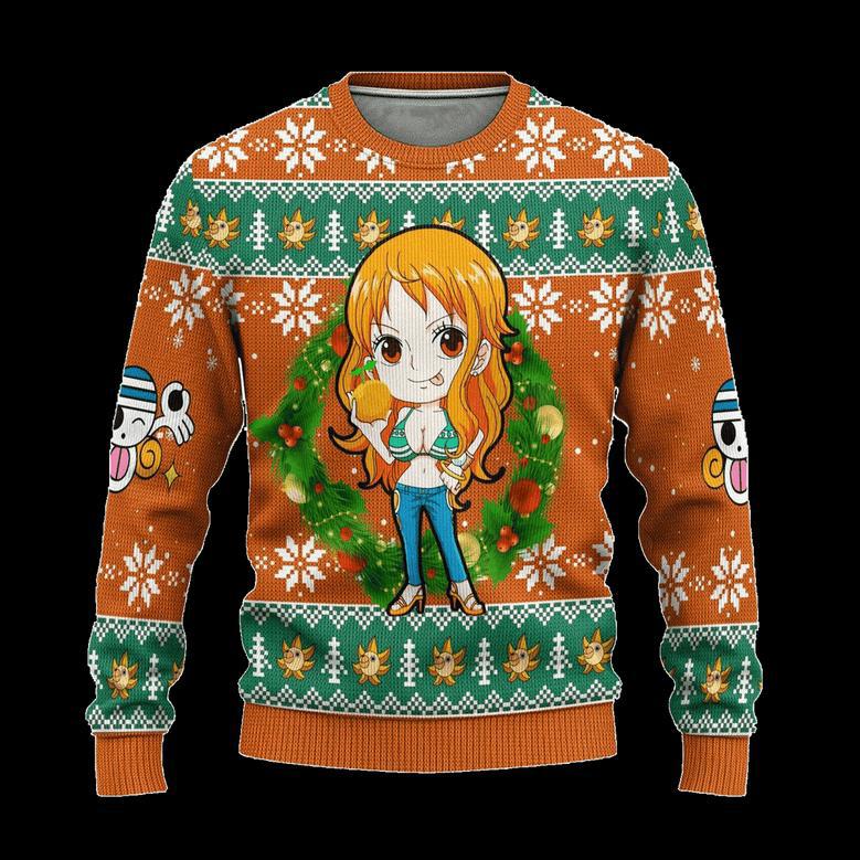 Nami One Piece Anime Ugly Christmas Sweatshirt Xmas Gift