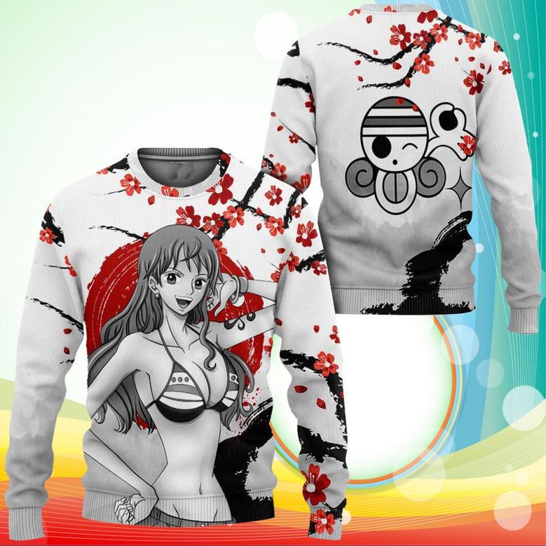 Nami Sweatshirt Japan Style One Piece Anime Printed Sweater