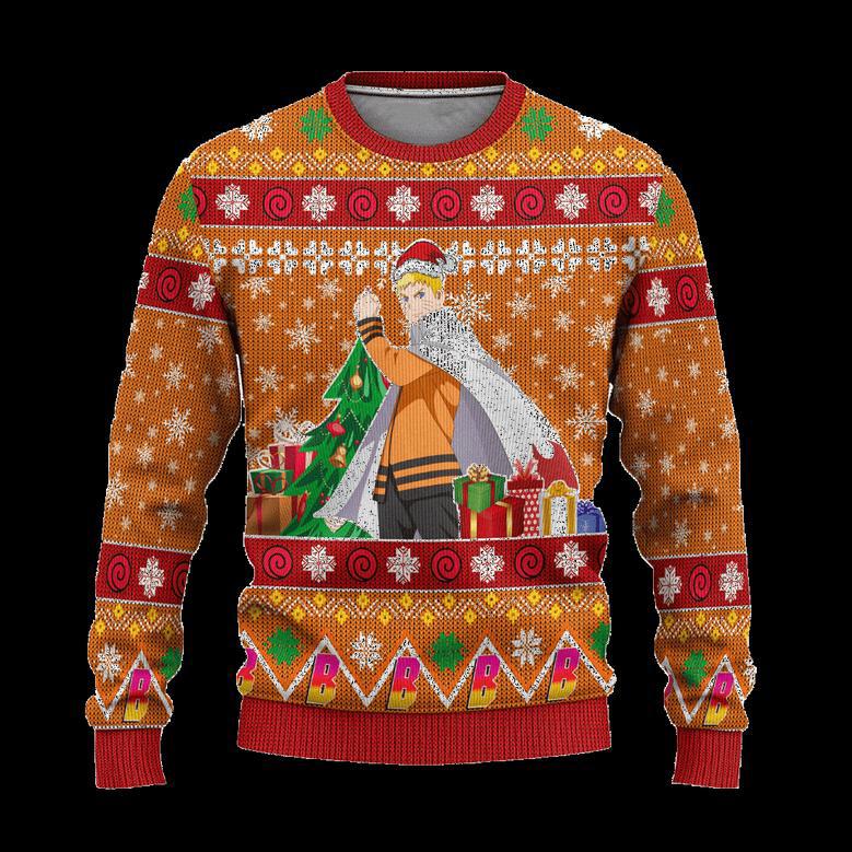 Naruto Uzumaki Anime Ugly Christmas Sweatshirt Custom Boruto Xmas Gift