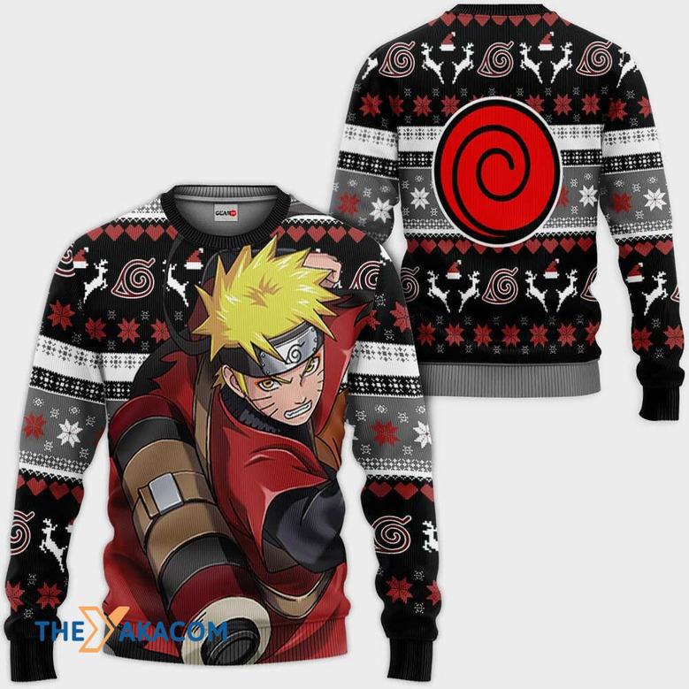 Naruto Uzumaki Sage Custom Anime Custom Gift For Fan Anime Christmas Ugly Sweater