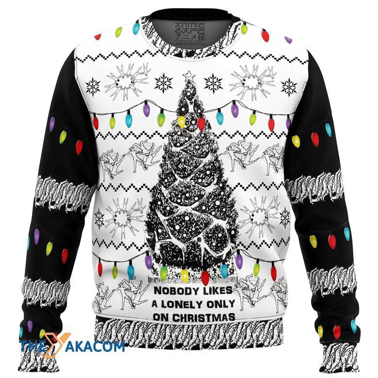 Nobody Likes a Lonely Only Army of One Junji Ito Custom Gift For Fan Anime Christmas Ugly Sweater