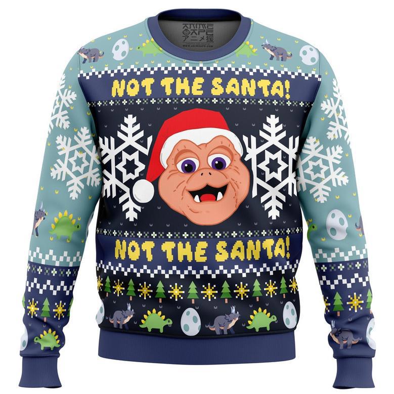 Not the Santa Dinosaurs Ugly Christmas Sweater