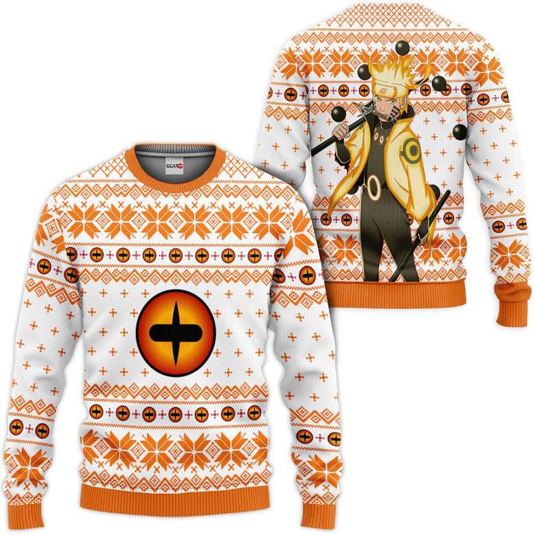 Nrt Uzumaki Bijuu Ugly Christmas Sweater Custom For Anime Fans