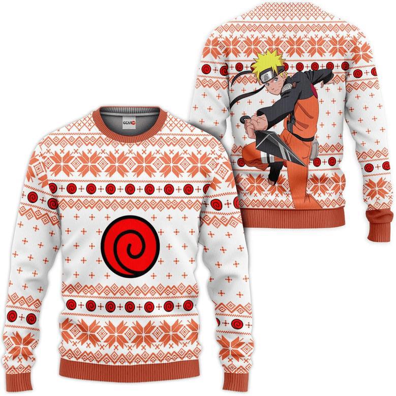 Nrt Uzumaki Ugly Christmas Sweater Custom For Anime Fans