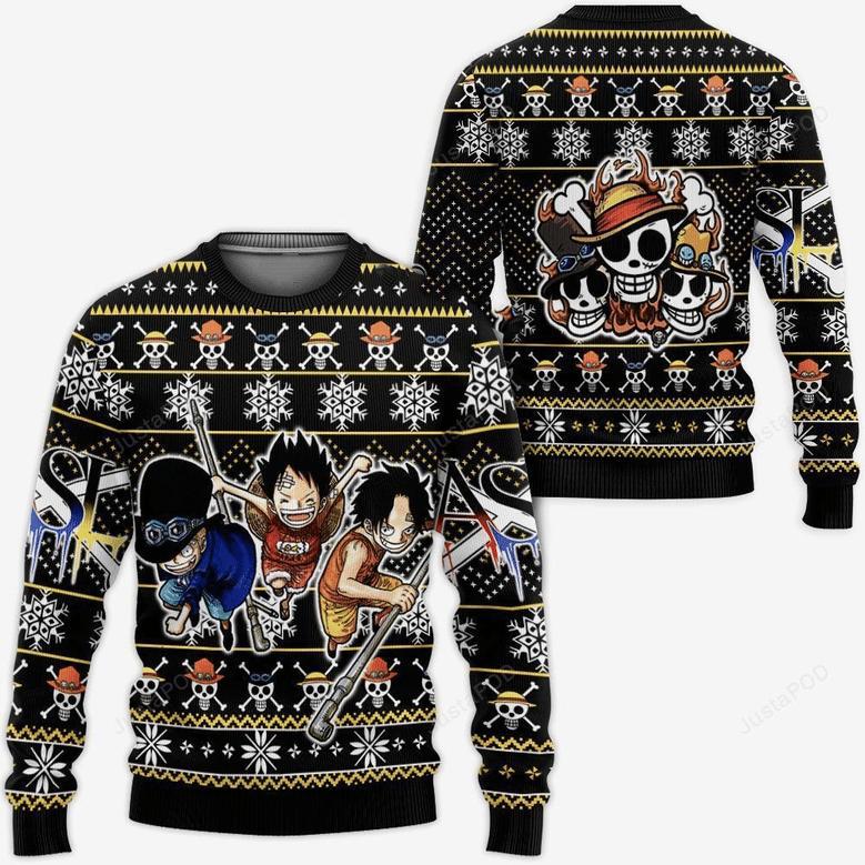 One Piece Anime ASL Pirates Ugly Sweater