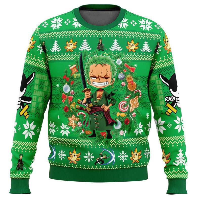 One Piece Anime Christmas Roronoa Zoro Ugly Sweater