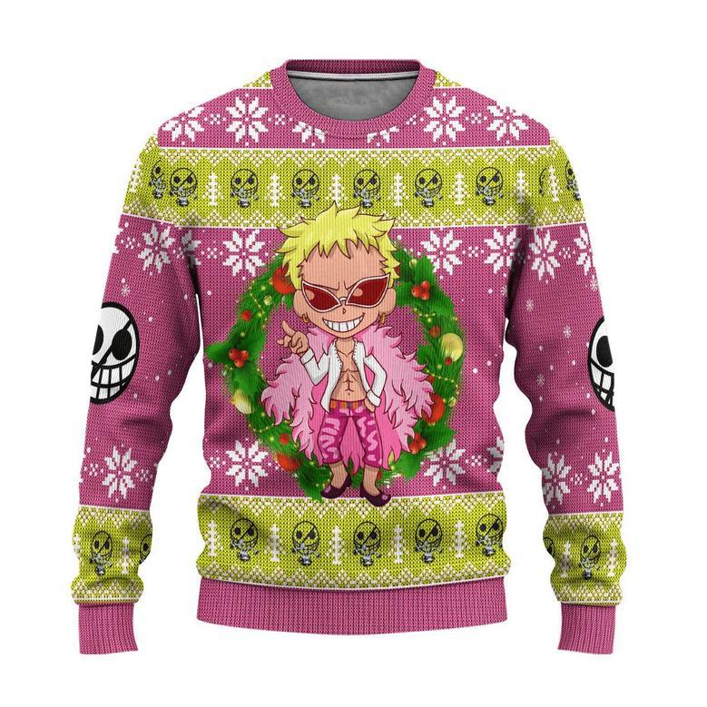 One Piece Anime Donquixote Doflamingo Ugly Sweater Gifts