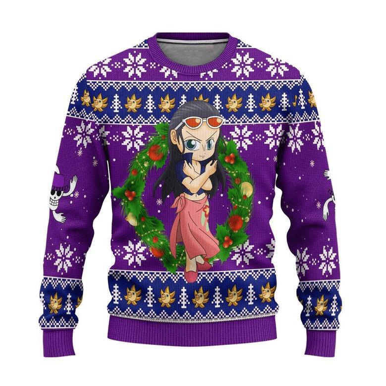 One Piece Anime Nico Robin Ugly Sweater Gifts