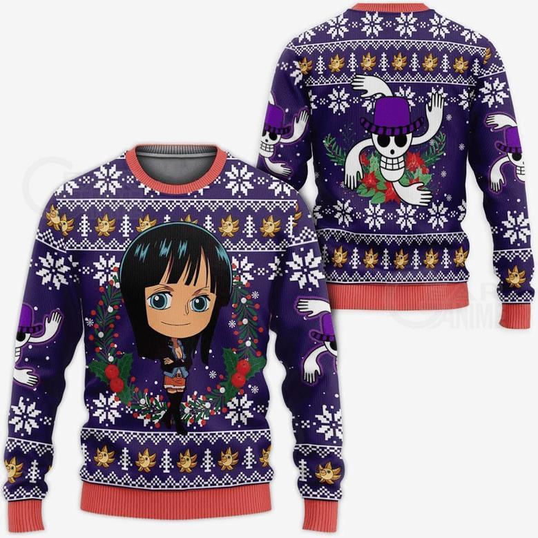 One Piece Anime Nico Robin Ugly Sweater