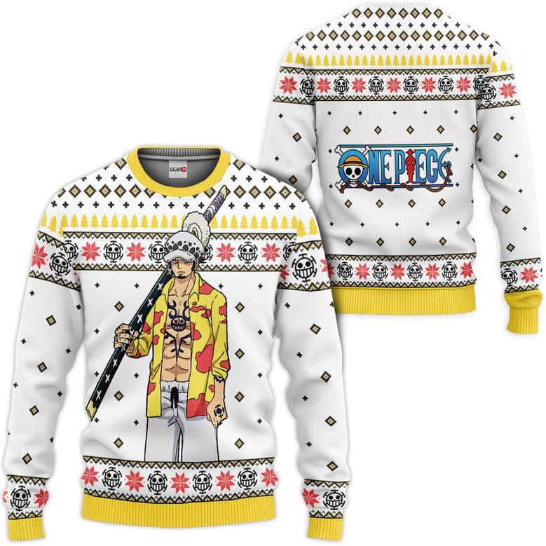 One Piece Law Custom Anime Ugly Christmas Sweater