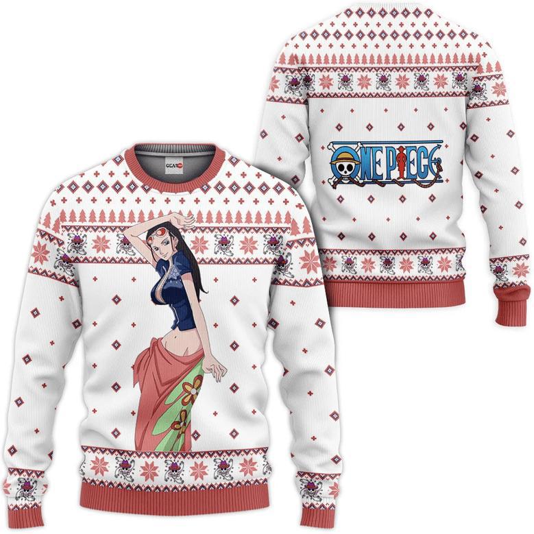 One Piece Nico Robin Custom Anime Ugly Christmas Sweater