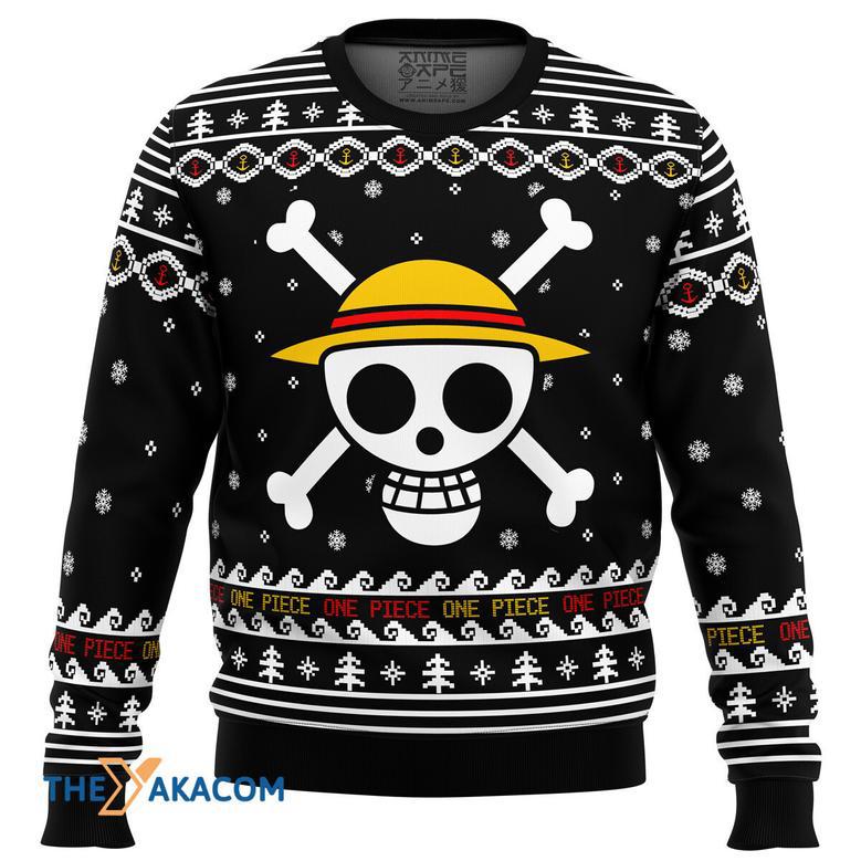 One Piece Straw Hat Pirates Custom Gift For Fan Anime Christmas Ugly Sweater