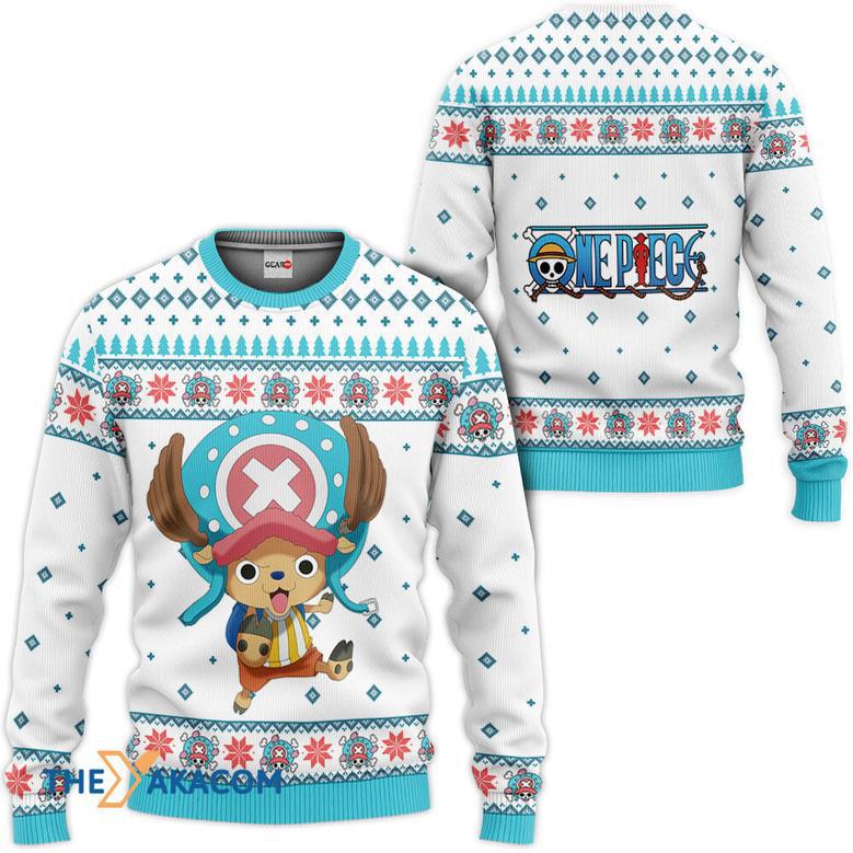 One Piece Tony Tony Chopper Custom Gift For Fan Anime Christmas Ugly Sweater