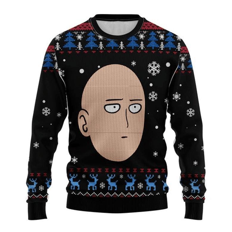 One Punch Man Anime Saitama Ugly Sweater Gifts