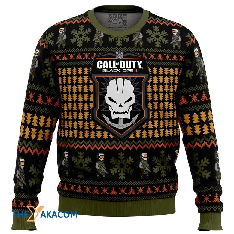 OPEN GALLERY Black Ops Call of Duty Gift For Fan Anime Christmas Ugly Sweater