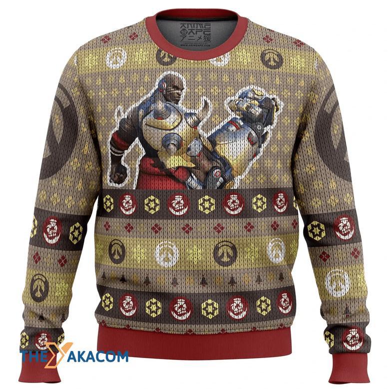 Overwatch Doomfist Custom Gift For Fan Anime Christmas Ugly Sweater