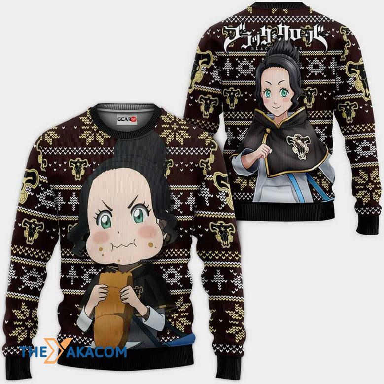 Papittson Charmy Anime Black Clover Custom Gift For Fan Anime Christmas Ugly Sweater