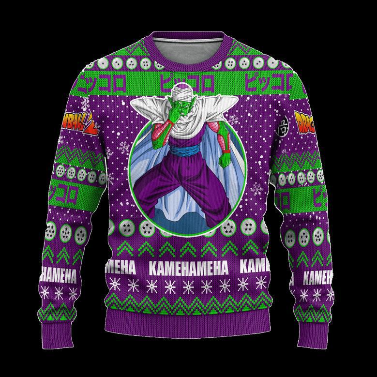 Piccolo Anime Ugly Christmas Sweatshirt Dragon Ball Z Xmas Gift