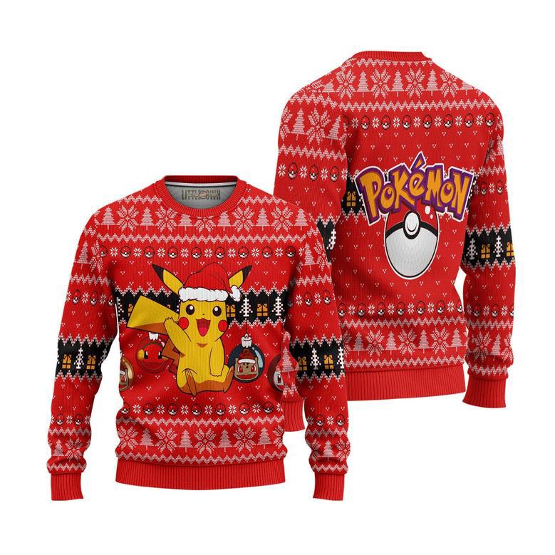 Pikachu Pokemon Knitted Ugly Christmas Sweater