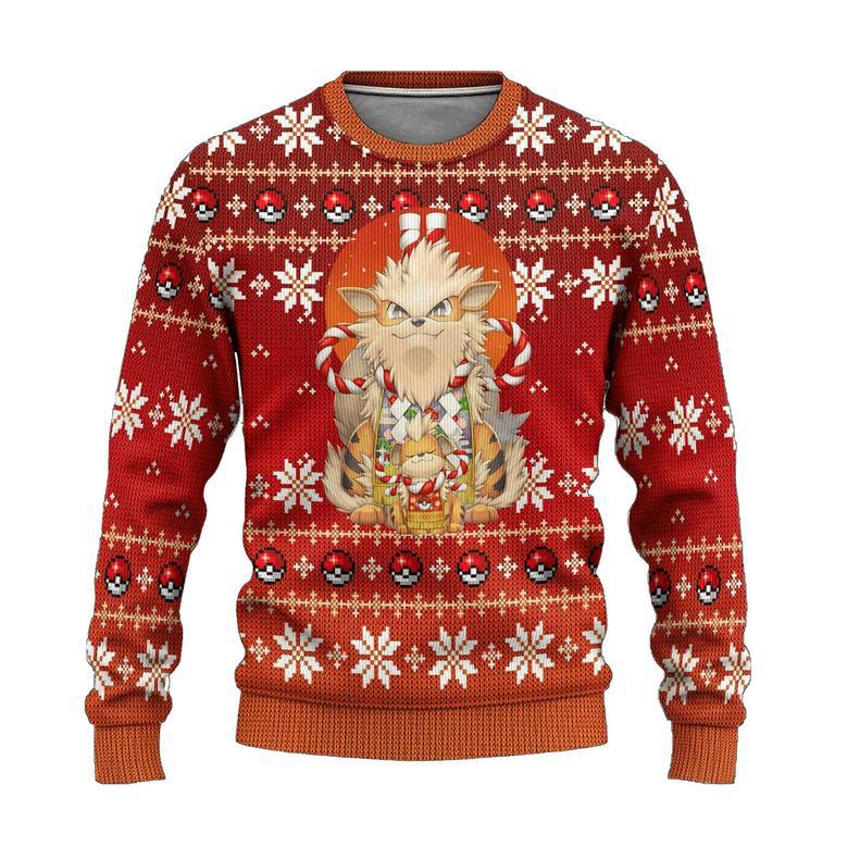 Pokemon Anime Arcanine Ugly Sweater