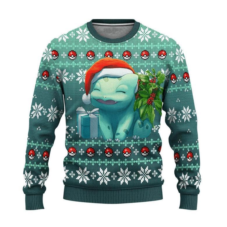 Pokemon Anime Bulbasaur Ugly Sweater