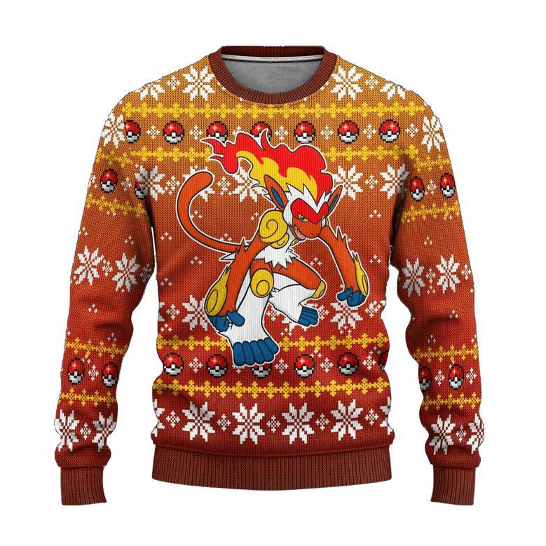 Pokemon Anime Infernape Ugly Sweater Gifts