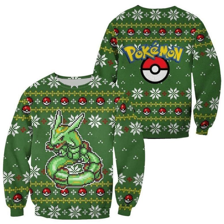 Pokemon Anime Rayquaza Ugly Sweater