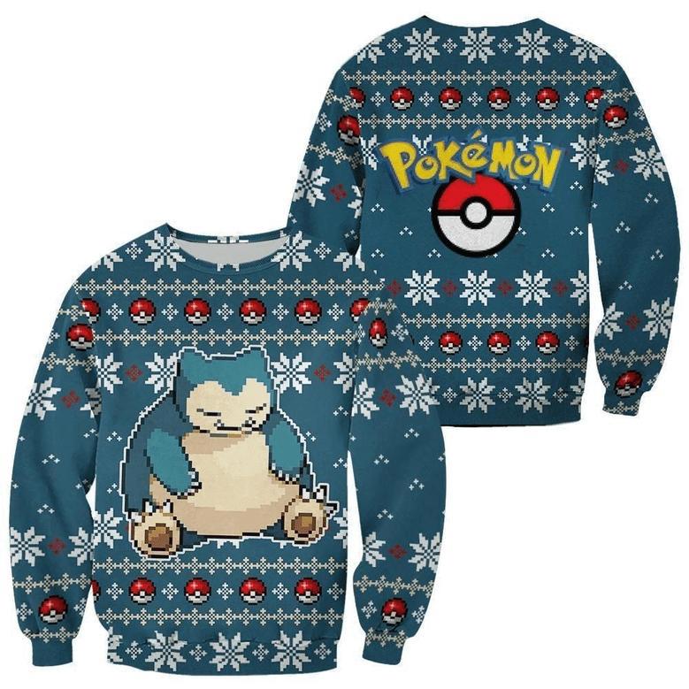 Pokemon Anime Snorlax Ugly Sweater