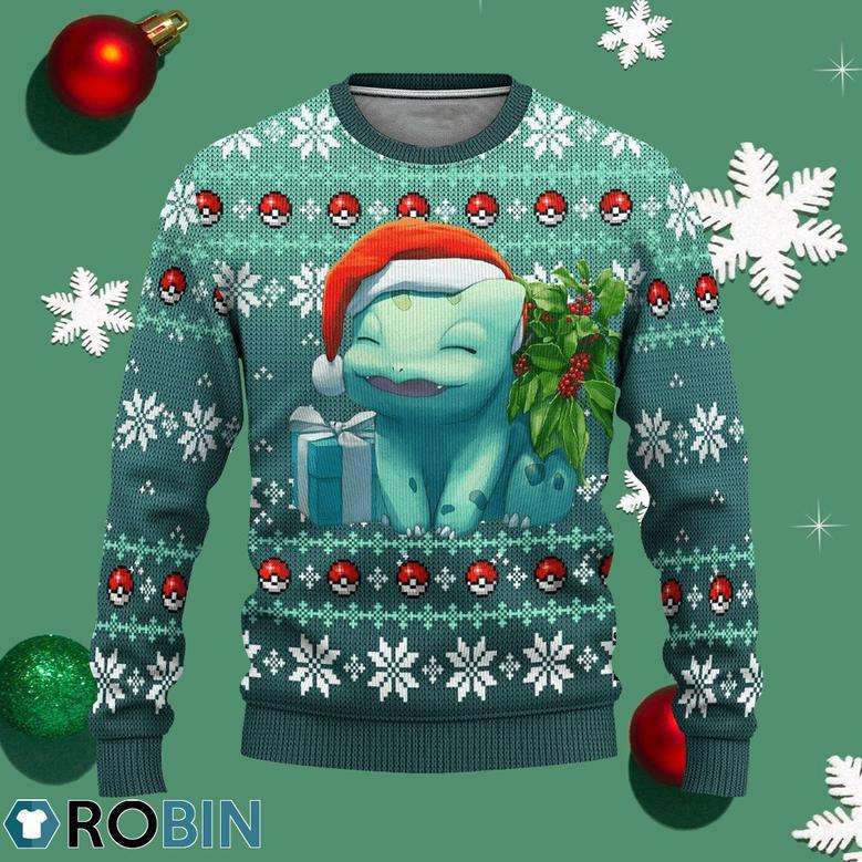 Pokemon Bulbasaur Anime Ugly Christmas Sweater Xmas Gift