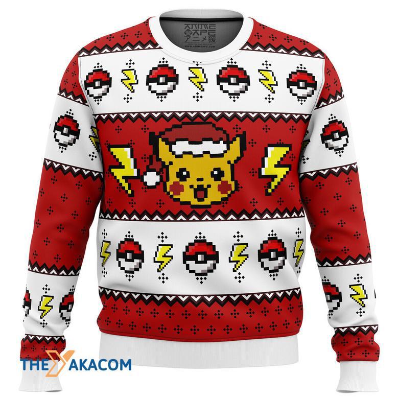 Pokemon Pikachu Gift For Fan Anime Christmas Ugly Sweater