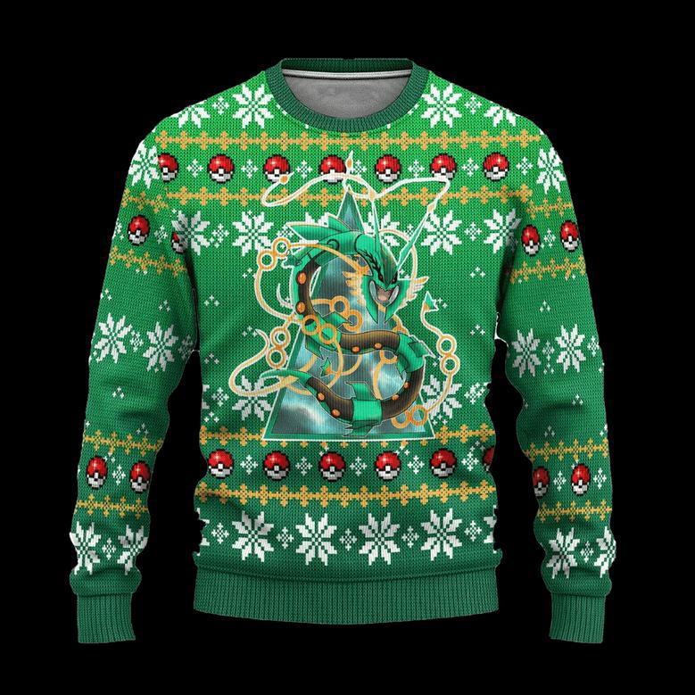 Pokemon Rayquaza Anime Ugly Christmas Sweatshirt Xmas Gift