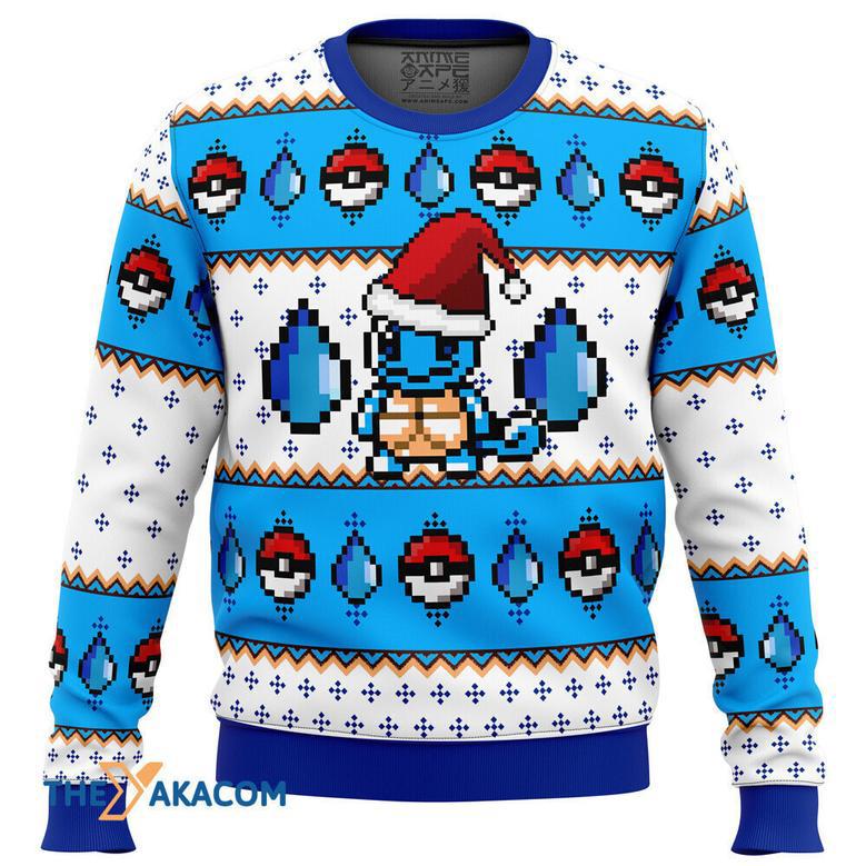 Pokemon Squirtle Gift For Fan Anime Christmas Ugly Sweater