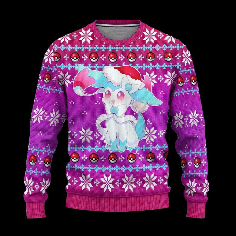 Pokemon Sylveon Anime Ugly Christmas Sweatshirt Xmas Gift