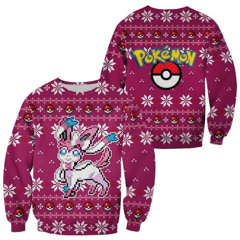 Pokemon Sylveon Ugly Christmas Sweater Custom Xmas Gift