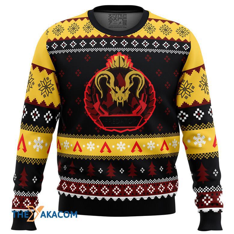 Predator Rank Apex Legends Gift For Fan Anime Christmas Ugly Sweater