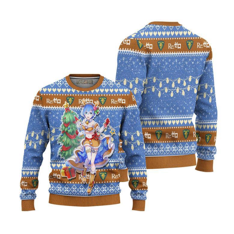 Re Zero Rem Ugly Christmas Sweater