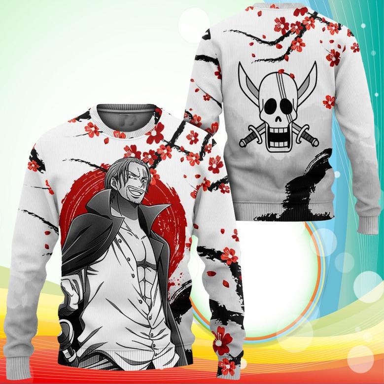 Red-Haired Shanks Sweatshirt Japan Style One Piece Anime Printed Sweater