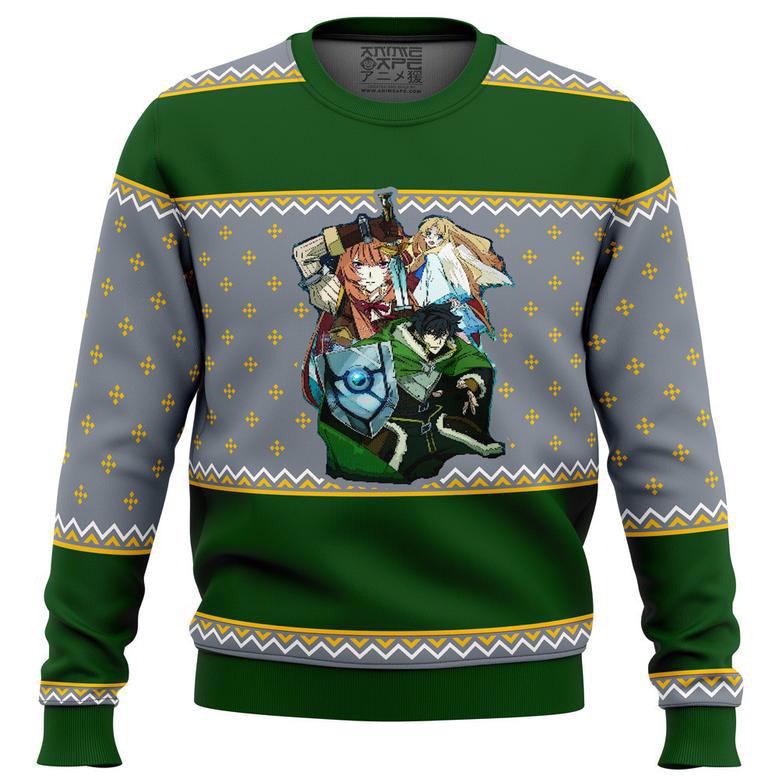 Rising of the Shield Hero Characters Ugly Christmas Sweater