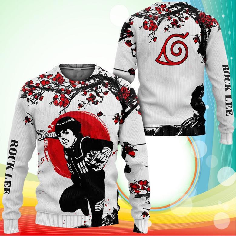 Rock Lee Sweatshirt Japan Style Naruto Anime Printed Sweaters