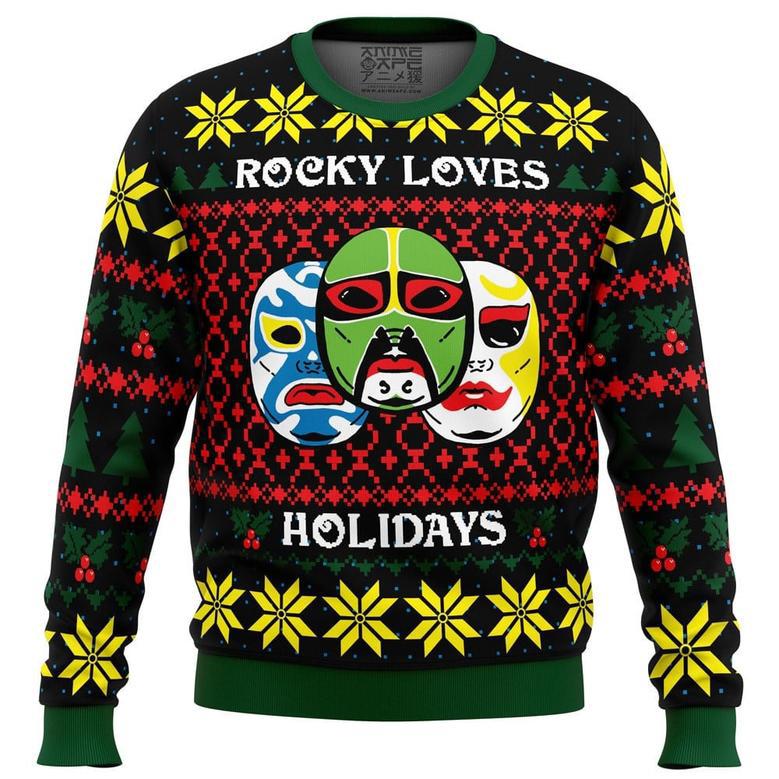 Rocky Loves Holidays Ninjas Ugly Christmas Sweater