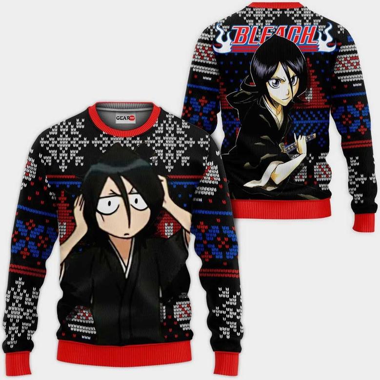 Rukia Kuchiki Ugly Christmas Sweater Custom Anime BL Xmas Gifts