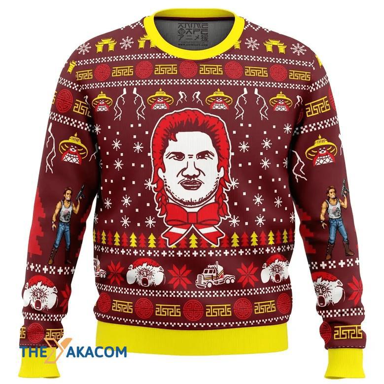 Russell for the Holidays Big Trouble in Little China Custom Gift For Fan Anime Christmas Ugly Sweater